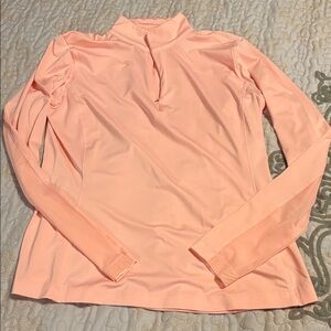 Slazenger Women's Peach Long Sleeve Quarter Zip Golf Size Medium